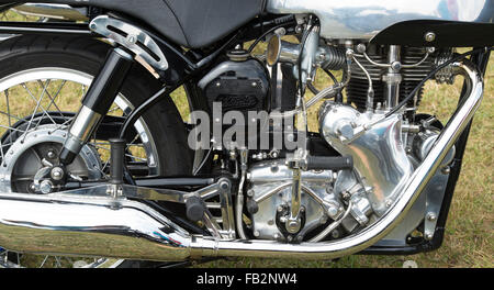 Oldtimer Velocette Venom Thruxton Motorrad. Klassische britische Fahrrad Stockfoto