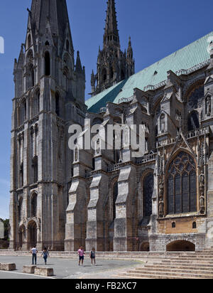 Chartres, Kathedrale Stockfoto