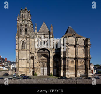 Gisors, Kirche St-Gervais-et-Saint-Protais Stockfoto