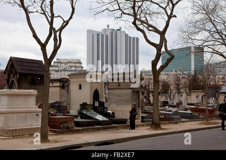 Paris, Friedhof Montparnasse Begründet 1824 Stockfoto