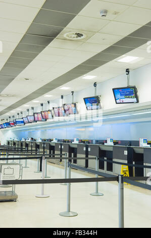 Innere des Flughafen Aberdeen, Schottland. Stockfoto