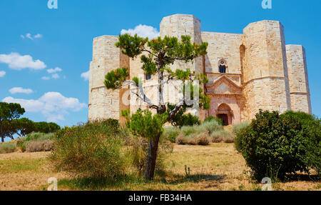 13. jahrhundert Castel del Monte (Burg des Berges), Andria, Apulien, Italien, Europa Stockfoto