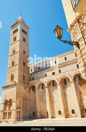 12. Jahrhundert romanischen Kathedrale von Trani, (Kathedrale San Nicola Pellegrino), Trani, Apulien, Italien Stockfoto