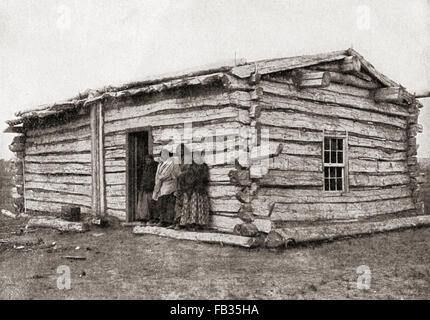 Die Heimat von Sitting Bull, Standing Rock Indian Reservation, Dakota, Vereinigte Staaten von Amerika.  Sitting Bull, auch bekannt als Húŋkešni oder "Slow", c. 1831 – 1890.  Hunkpapa Lakota heiliger Mann, der sein Volk als ein Stammesführer während der Jahre des Widerstands zu Vereinigte Staaten Regierung politische Richtlinien geführt. Stockfoto