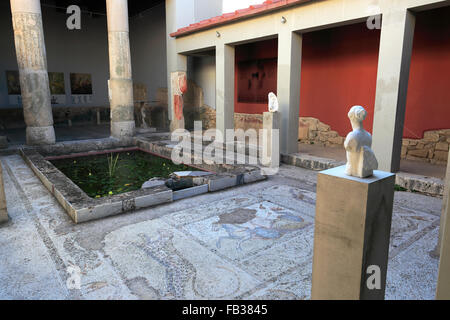 Casa Romana, das römische Haus der Kos, Insel Kos, Dodekanes-Gruppe von Inseln, Süd Ägäis, Griechenland. Stockfoto