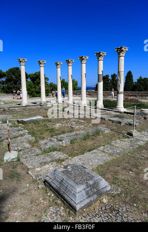 Das Asklepieion einen Heilungstempel, heilig, Gott Asklepios, dem griechischen Gott der Medizin, Insel Kos, Dodekanes Stockfoto