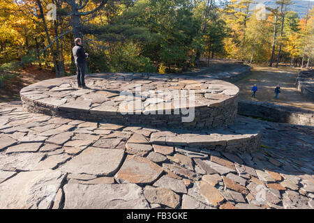 Opus 40 Skulpturenpark in Saugerties NY Stockfoto