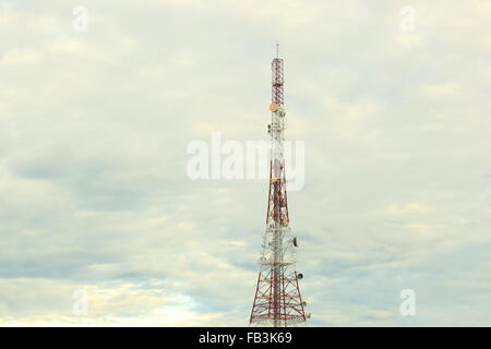 Hintergrund der Antenne am Morgen Stockfoto