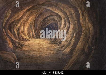 im Inneren der Höhle Stockfoto