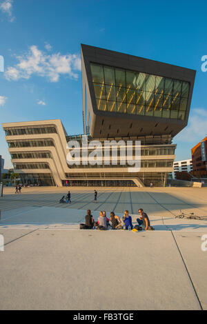 Hochschule für Wirtschafts-Wissenschaften, Campus, Zaha Hadid, Wien, Österreich Stockfoto