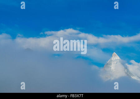 Berg Matterhorn, Monte Cervino, Mont Cervin, 4,478 m, Walliser Alpen, Rotenboden, Zermatt, Wallis, Schweiz Stockfoto