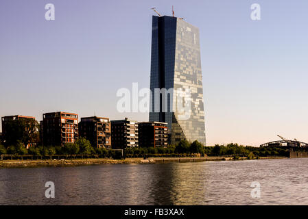 EZB, Europäische Zentralbank, Frankfurt am Main, Hessen Stockfoto