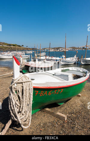 Park natürliche Cap de Creus, Bucht von Portlligat auf Costa Brava, Katalonien, Spanien, Rosen Stockfoto