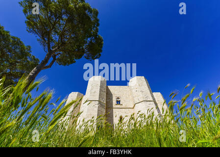 Castel del Monte, Apulien, Italien, Friedrich II., UNESCO-Weltkulturerbe Stockfoto