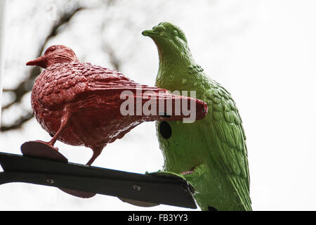 "Herde" - eine Kunstinstallation in Soho Square, London, vom Künstler Patrick Murphy. Stockfoto