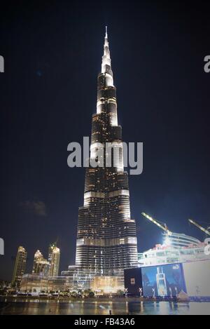 Burj Khalifa Tower Dubai Vereinigte Arabische Emirate Stockfoto