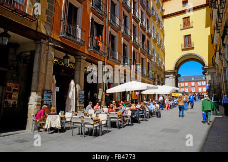 Calle de Toledo Cafe Madrid Spanien ES Stockfoto