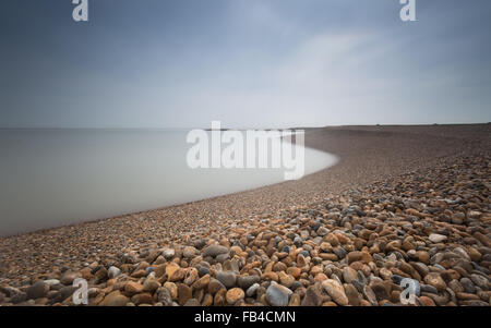 Farbbild der Schindel Street, Suffolk Stockfoto