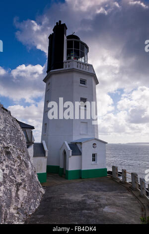 St. Anthony Head Lighthouse, Roseland Halbinsel, Cornwall, Süd-West, UK Stockfoto