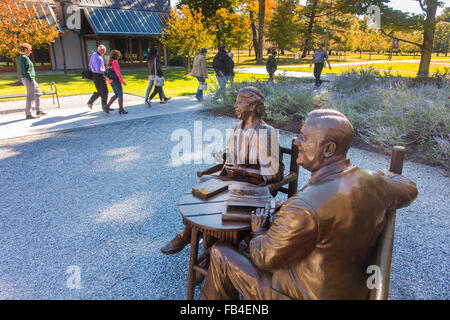 Franklin D Roosevelt Präsidentenbibliothek und museum Stockfoto