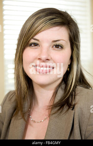 Lächelnde Geschäftsfrau Stockfoto