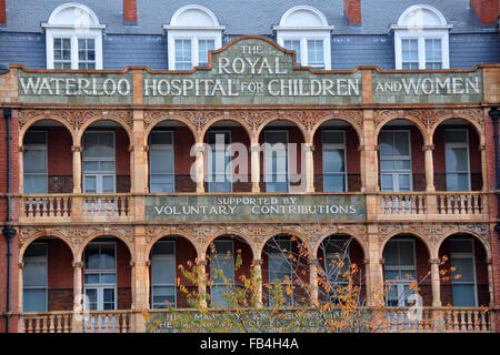 Royal Hospital für Frauen und Kinder, der Nähe von Waterloo Station, London. Eröffnet im Jahre 1816; eines der ersten Kinderkliniken. Stockfoto