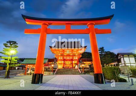 Grand Fushimi Inari-Schrein in Kyōto, Japan. Stockfoto