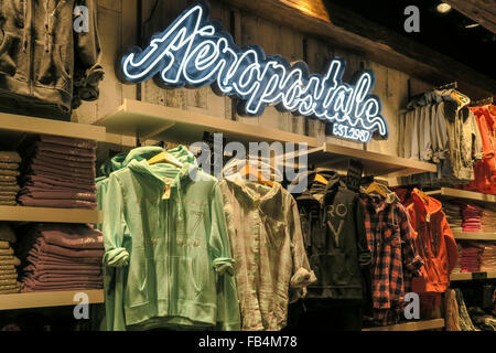 Aeropostale laden in Manhattan Mall auf der Avenue of the Americas, NYC Stockfoto