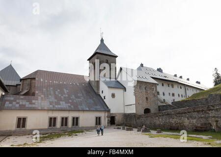 Collegiate Kirche von Roncesvalles - Navarra, Spanien Stockfoto