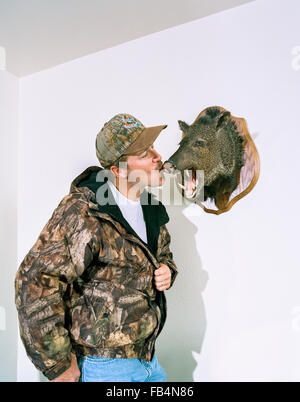 SAN ANTONIO, TX. – 05 Januar: Jeff Kent posiert für ein Porträt auf seiner Ranch in San Antonio, Texas am 5. Januar 2003. Stockfoto