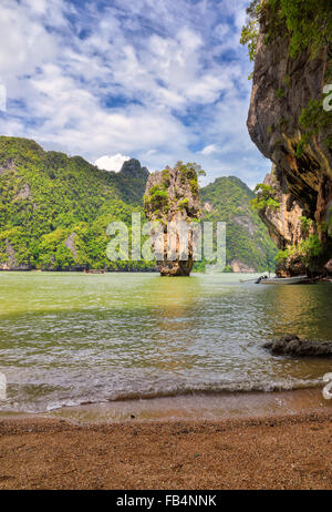 Strand von James Bond Insel Geologie Felsformation Stockfoto