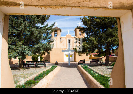 Kirche San Francisco de Asis, Taos, New Mexico, USA Stockfoto