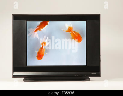 Ein hochauflösendes Fernsehen mit Beschneidungspfad Stockfoto