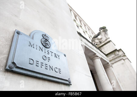 Hauptsitz des Verteidigungsministeriums auf Whitehall in London. Stockfoto