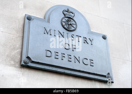 Hauptsitz des Verteidigungsministeriums auf Whitehall in London. Stockfoto