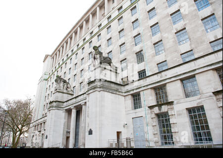 Hauptsitz des Verteidigungsministeriums auf Whitehall in London. Stockfoto