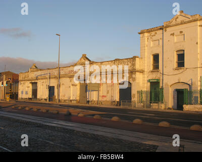 Altbau am Kai Dublin Irland Stockfoto