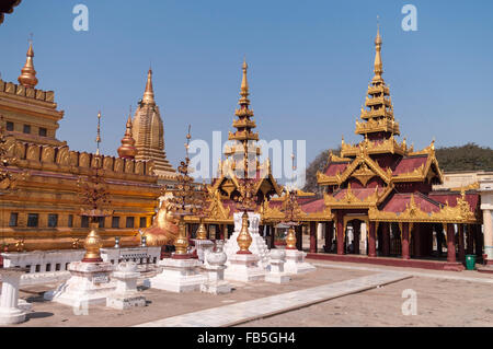 Shwezigon Pagode in Bagan, Mandalay Region, Myanmar. Stockfoto