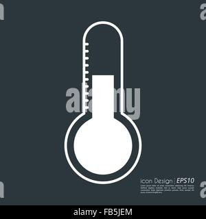 Aktie Vector der Thermometer-Symbol. Stock Vektor
