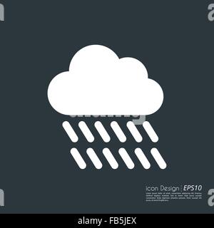 Vektor-Illustration eines Cloud-Symbol. Stock Vektor