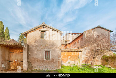 San Sebastiano al Palatino ist eine Kirche in Rom. Es widmet sich der Hl. Sebastian und befindet sich auf dem Palatin. Stockfoto