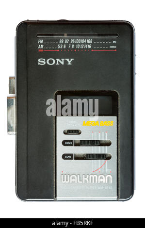 Ein Sony Walkman Radio-Kassetten-Player WM-BF40 Stockfoto