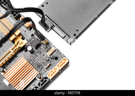 SSD-Laufwerk isoliert Stockfoto