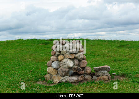 die heidnischen Tempel setzen von Steinen im Hill top Stockfoto