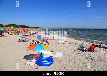 Suedstrand (Südstrand) am Burgtiefe, Insel Fehmarn, Ostseeküste, Schleswig-Holstein, Deutschland Stockfoto