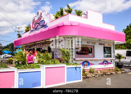 Karussell gefroren behandelt, 346 Waterloo Street, Warrenton, Virginia Stockfoto