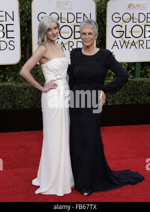 Beverly Hills, Kalifornien, USA. 10. Januar 2016. ANNIE Gast und Curtis kommen bei der 73. Golden Globe Awards. Bildnachweis: Armando Arorizo/Prensa Internacional/ZUMA Draht/Alamy Live News Stockfoto