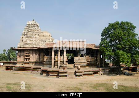 Ramappa-Tempel, Palampet, Warangal, Telangana, Indien. UNESCO-Weltkulturerbe 2021 Stockfoto