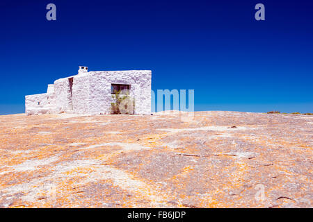 Der weiße Hut in Seeberg View Point in The West Coast National Park, Südafrika Stockfoto