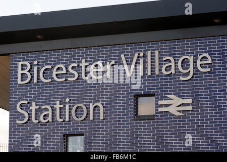 Maasmechelen Village Bahnhof, Oxfordshire, Vereinigtes Königreich Stockfoto